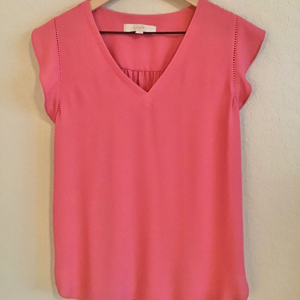 Loft pink top